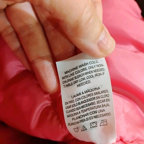 Trendy Kids Puffer Jacket - Black with Pink Accents - Picture 9 of 13